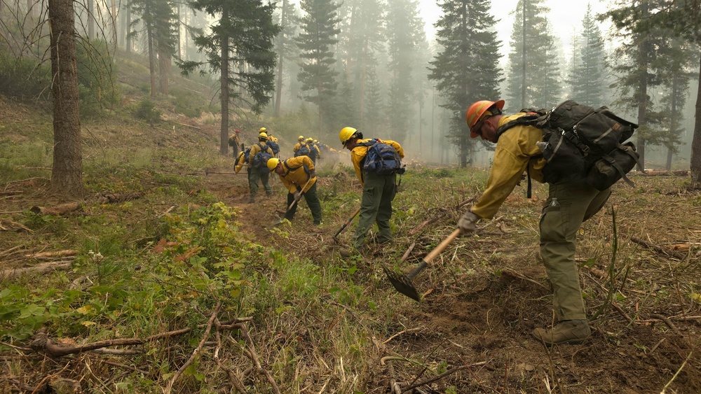 Washington National Guard Soldiers and Airmen Support Firefighting Operations at Little Giant Fire