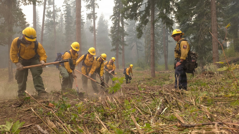 Washington National Guard Soldiers and Airmen Support Firefighting Operations at Little Giant Fire