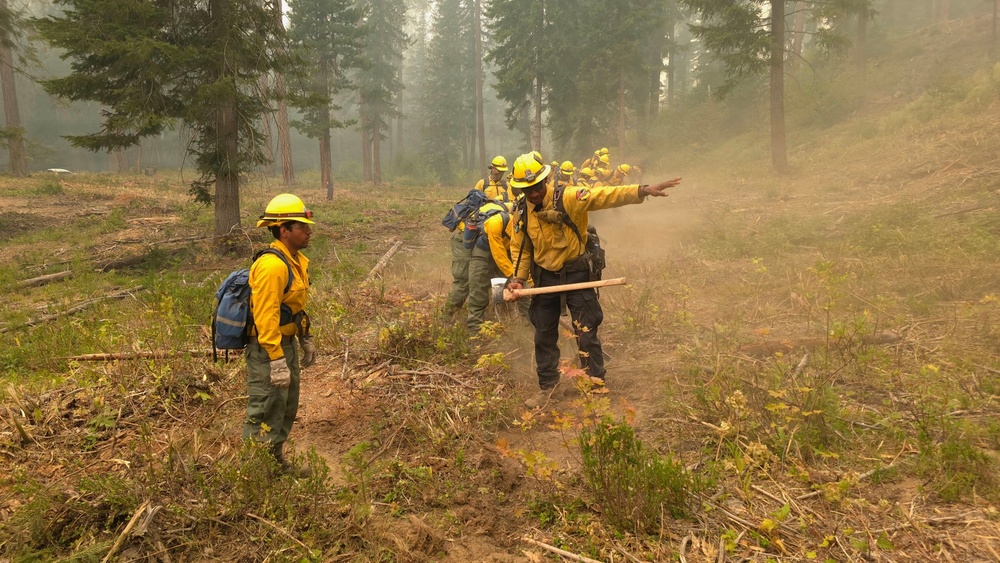 Washington National Guard Soldiers and Airmen Support Firefighting Operations at Little Giant Fire