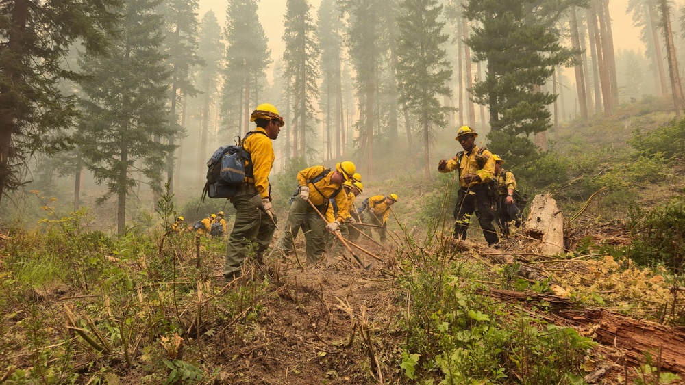 Washington National Guard Soldiers and Airmen Support Firefighting Operations at Little Giant Fire
