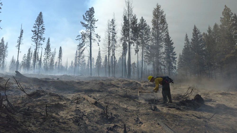 Washington National Guard Soldiers and Airmen Support Firefighting Operations at Little Giant Fire