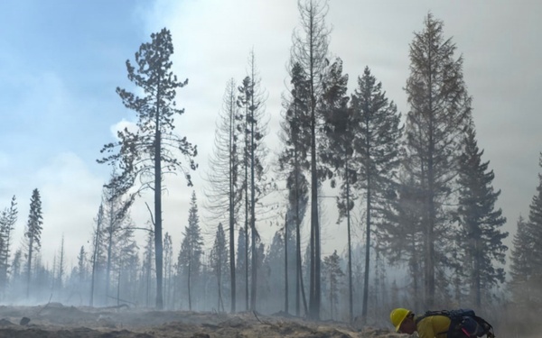 Washington National Guard Soldiers and Airmen Support Firefighting Operations at Little Giant Fire