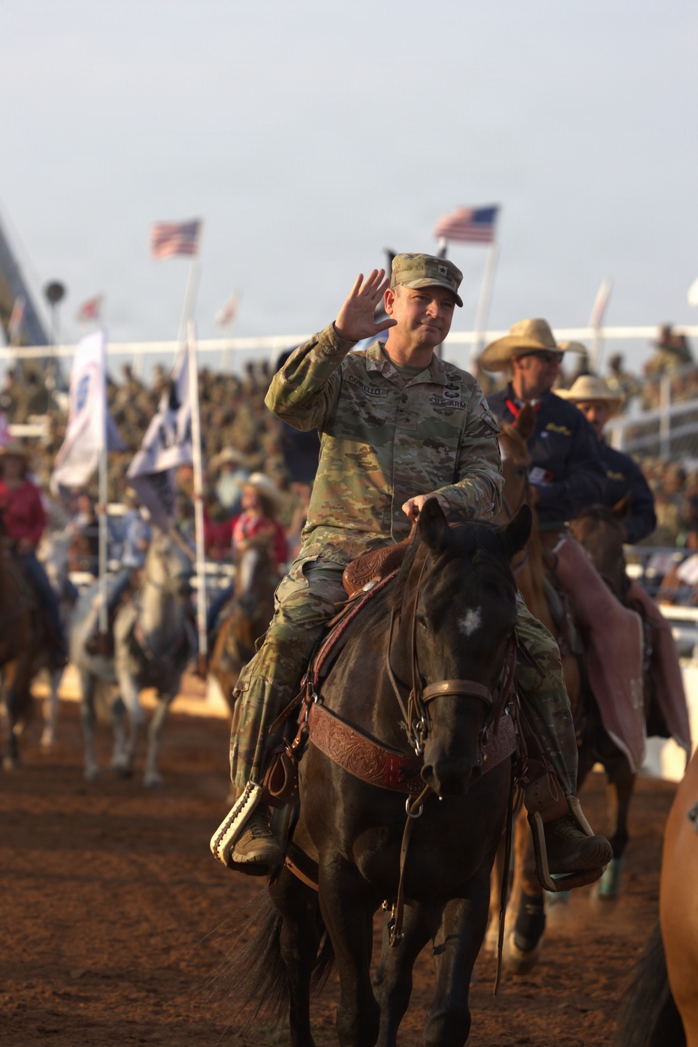 CG rides in Lawton Rangers Rodeo