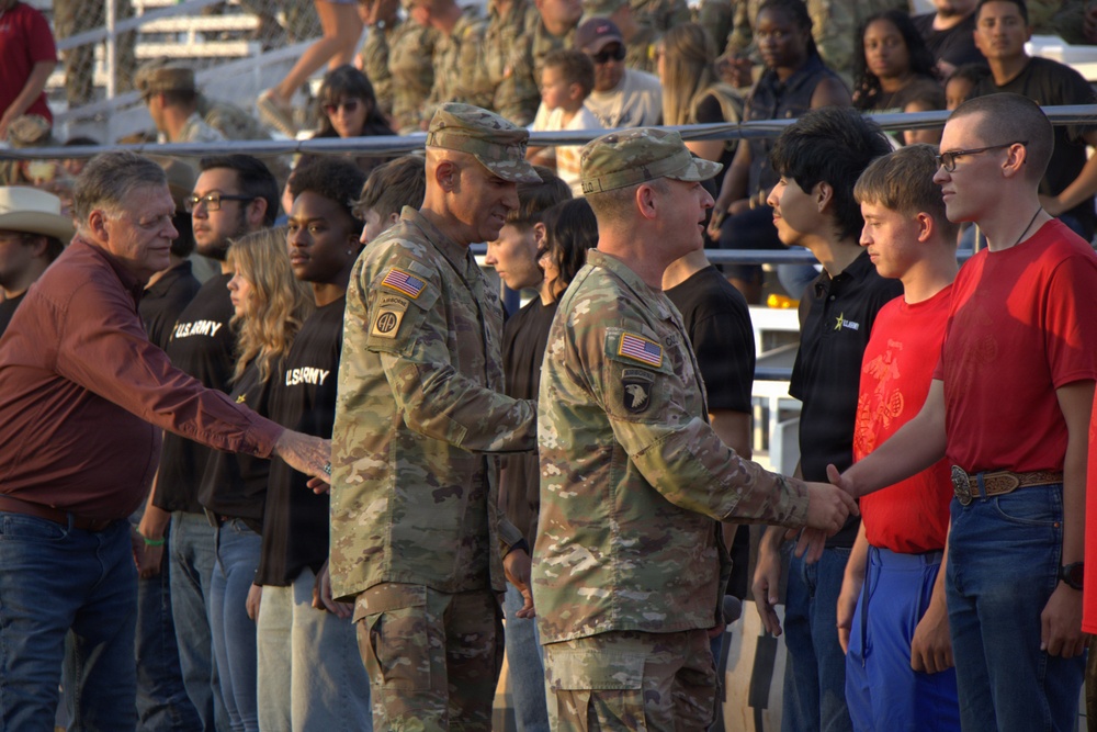 60+ service members take oath of enlistment at rodeo