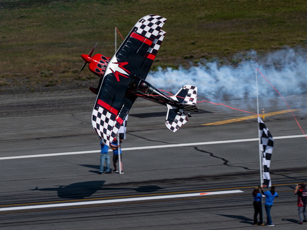 William "Skip" Stewart performs at the Arctic Thunder Open House 2026