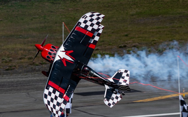 William "Skip" Stewart performs at the Arctic Thunder Open House 2026