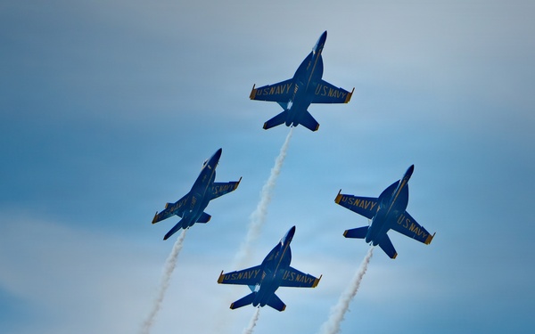 U.S. Navy Blue Angels perform at the Arctic Thunder Open House 2026