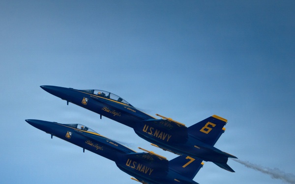 U.S. Navy Blue Angels perform at the Arctic Thunder Open House 2026