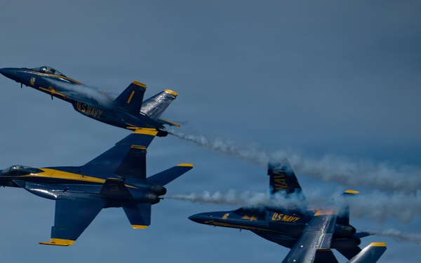 U.S. Navy Blue Angels perform at the Arctic Thunder Open House 2026