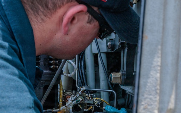 5-inch Gun Maintenance aboard USS Gonzalez
