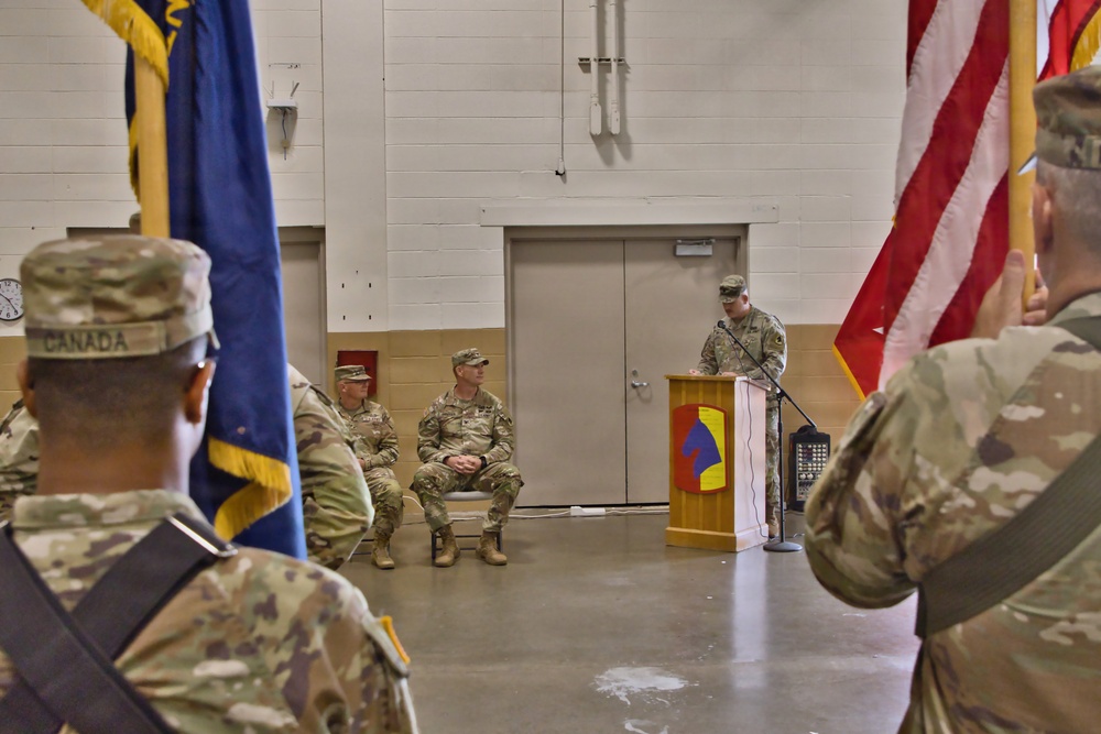 138th Operational Fires Command Change of Command