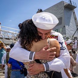 USS Thomas Hudner Returns to Naval Station Mayport From Deployment to U.S. 4th, 5th, and 6th Fleets