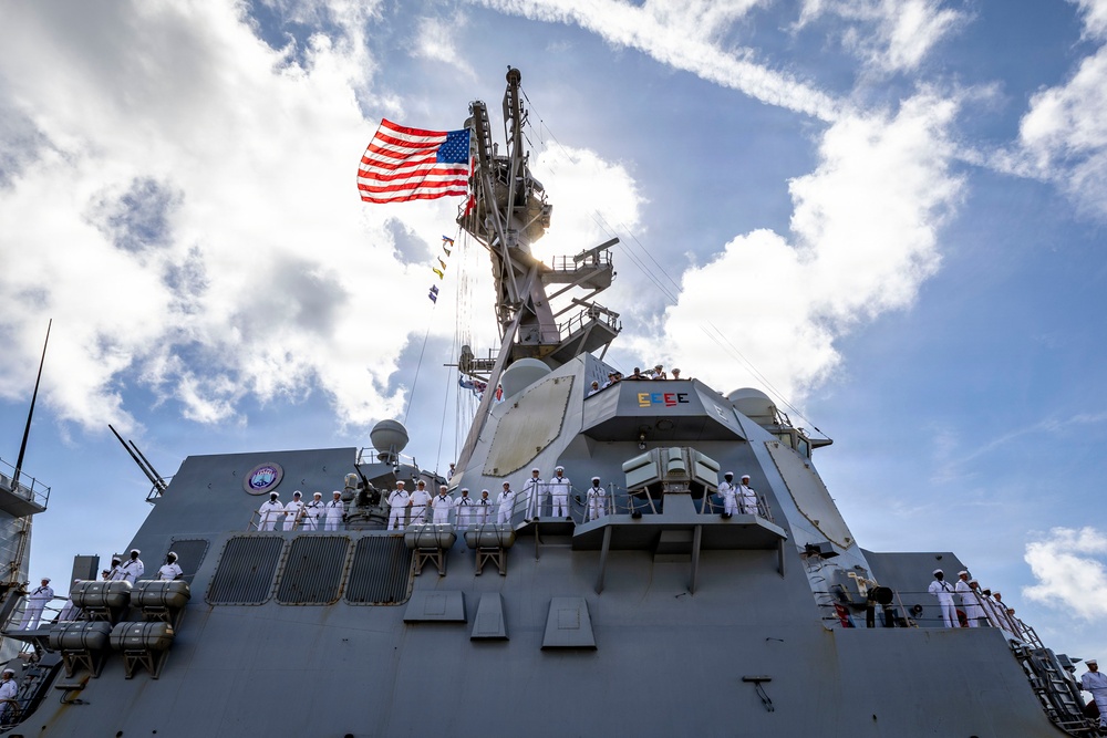 USS Thomas Hudner Returns to Naval Station Mayport From Deployment to U.S. 4th, 5th, and 6th Fleets