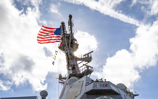 USS Thomas Hudner Returns to Naval Station Mayport From Deployment to U.S. 4th, 5th, and 6th Fleets