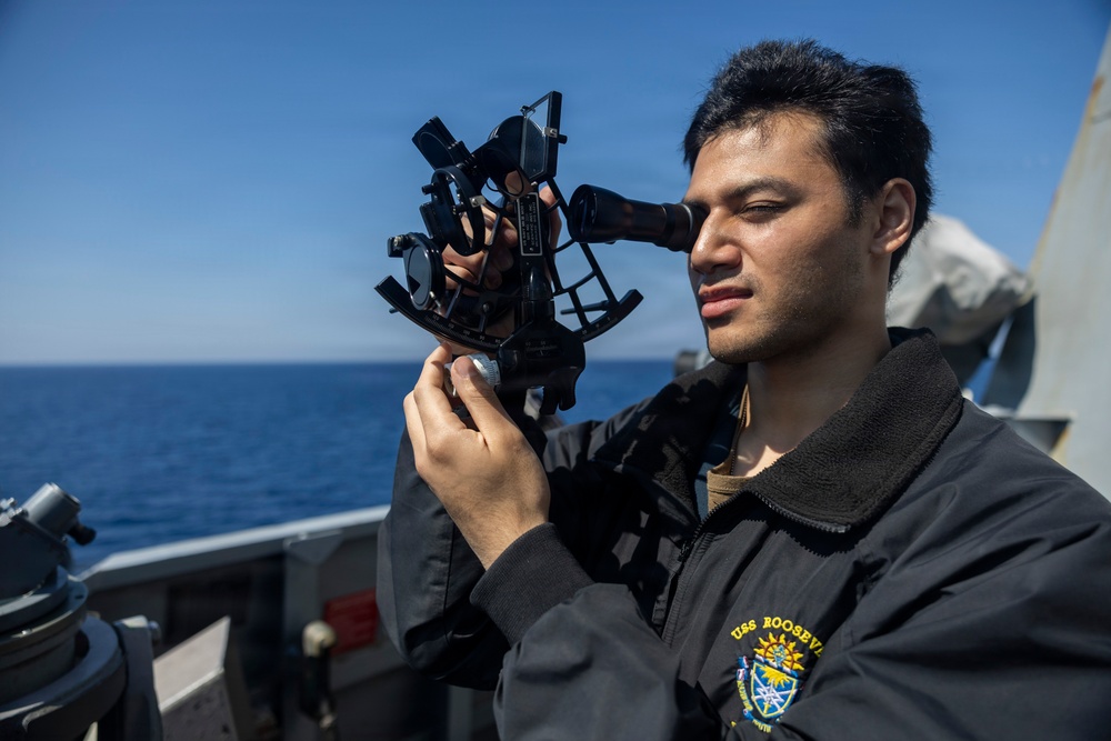 Topside Operations Aboard USS Roosevelt (DDG 80)