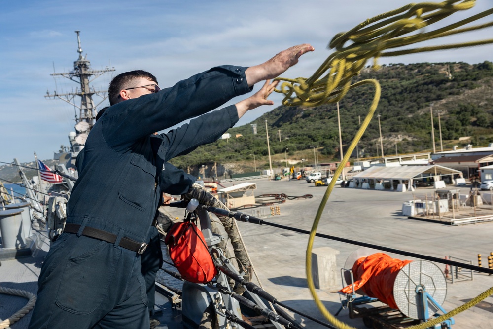 USS Roosevelt (DDG 80) Ports in Souda Bay