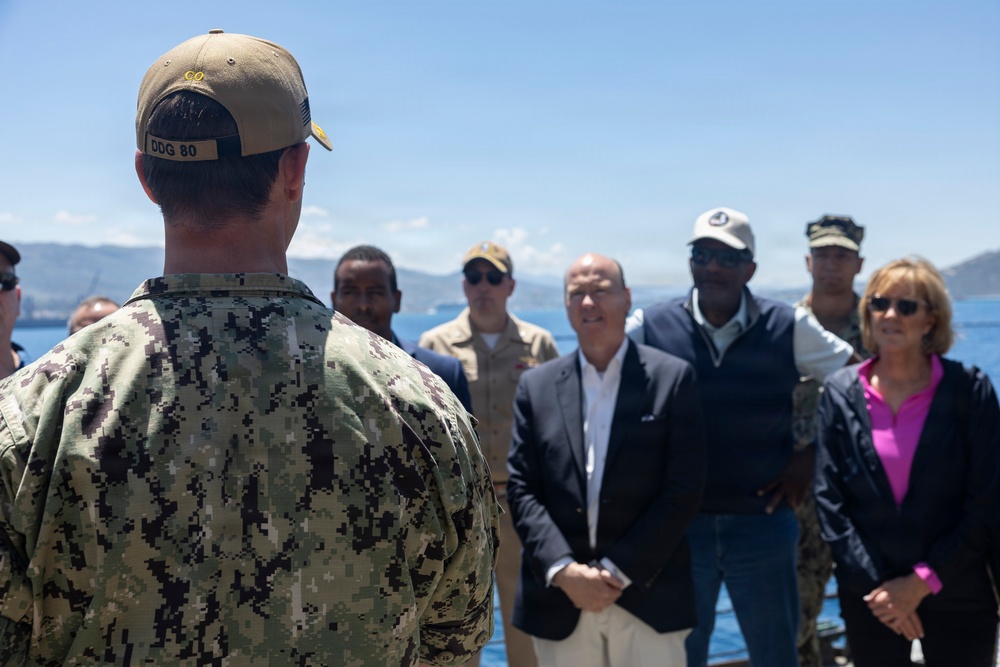 Congressional Delegation Aboard USS Roosevelt (DDG 80)