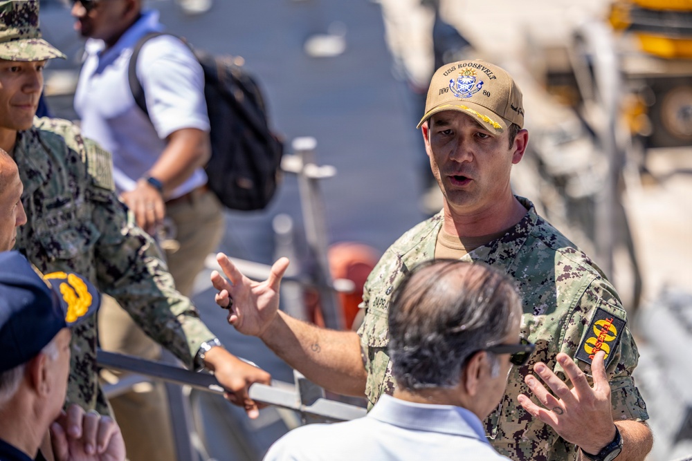 Congressional Delegation Aboard USS Roosevelt (DDG 80)