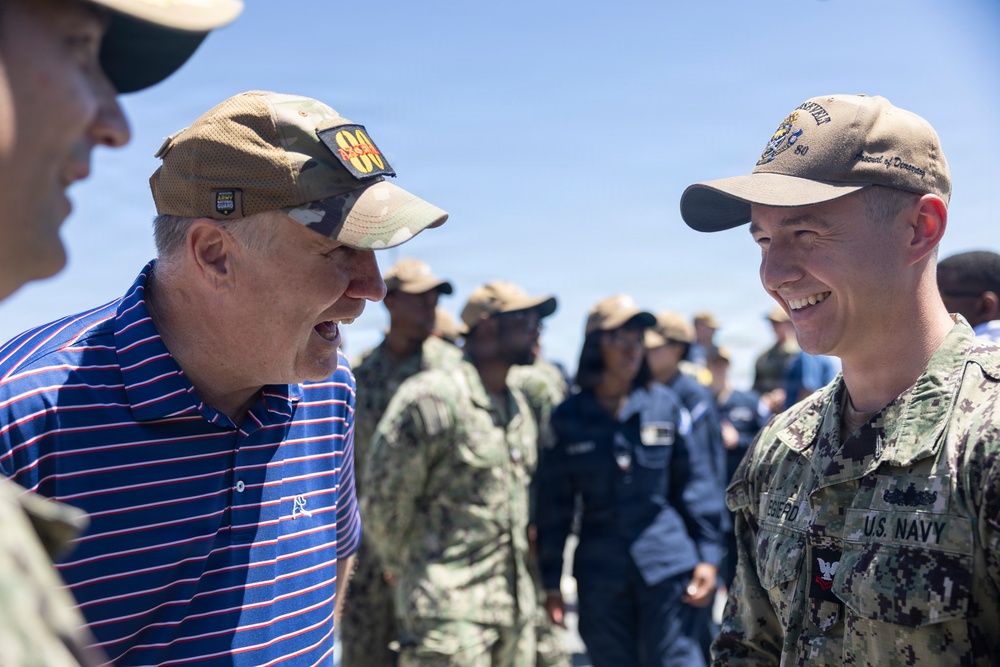 Congressional Delegation Aboard USS Roosevelt (DDG 80)