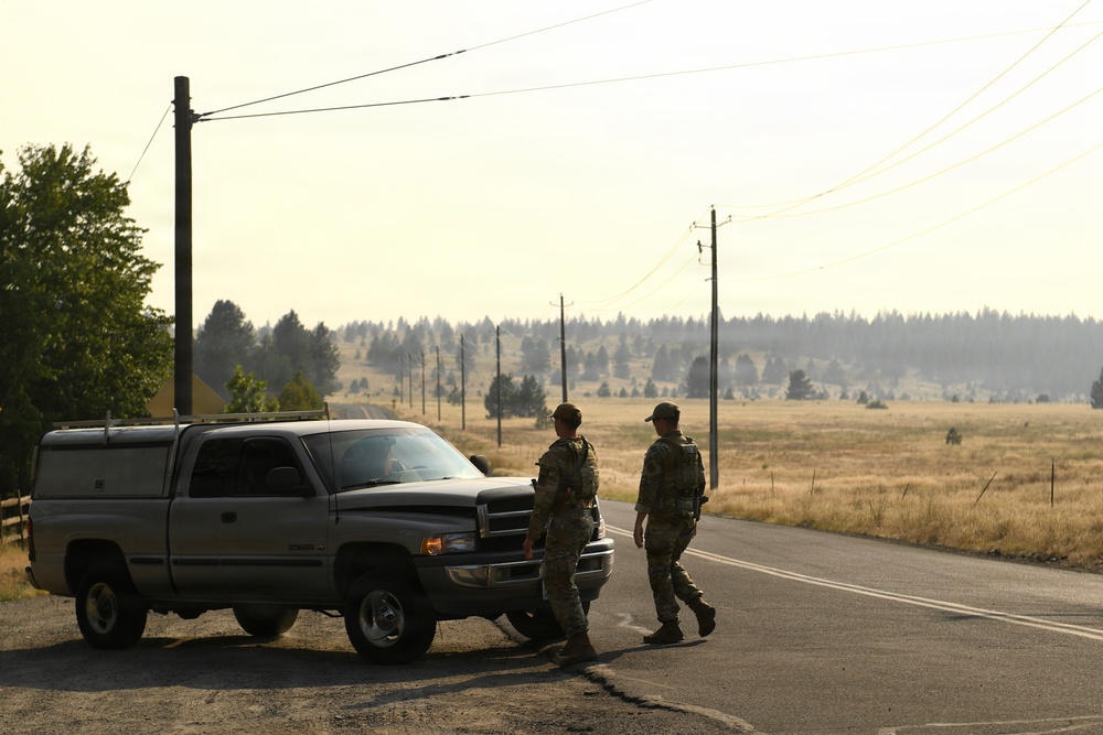 WA ANG supports Spokane wildfires