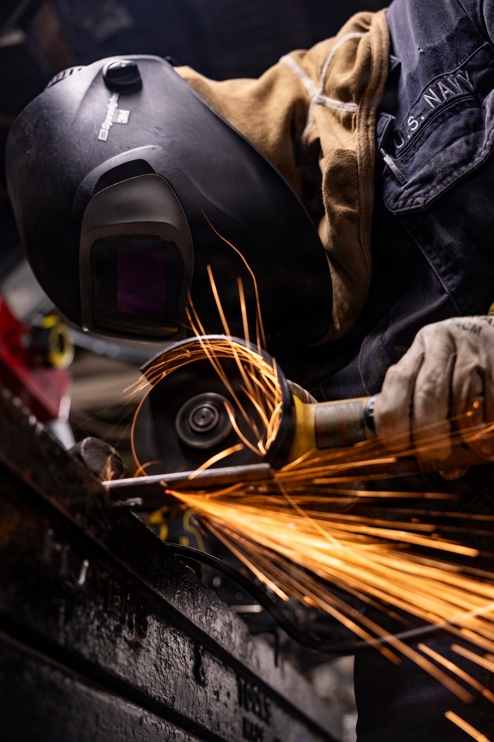 Cutting Metal In The Repair Shop