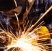 Cutting Metal In The Repair Shop