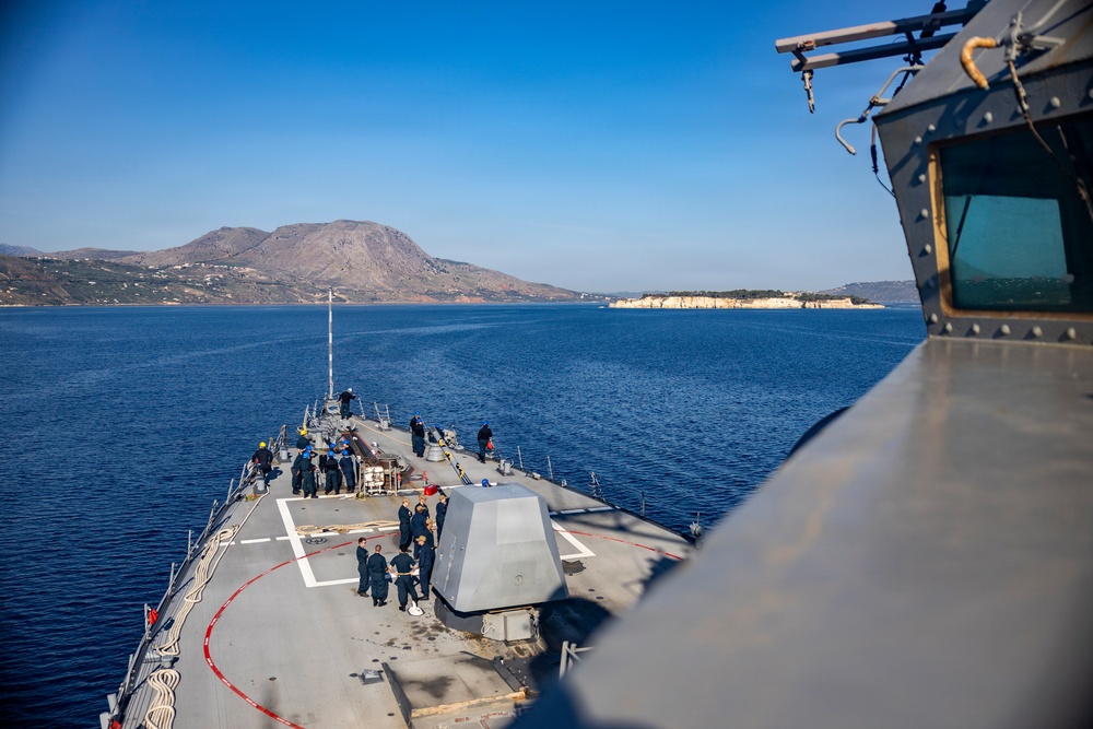 USS Roosevelt (DDG 80) Transits Souda Bay