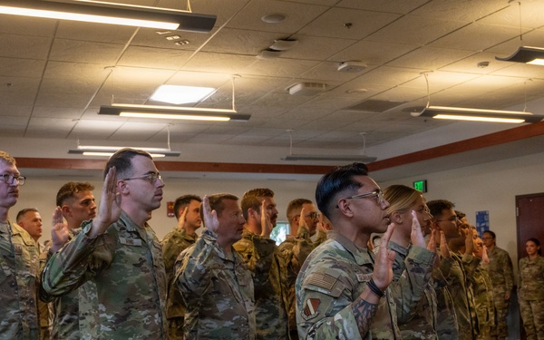 140th Wing mass re-enlistment ceremony