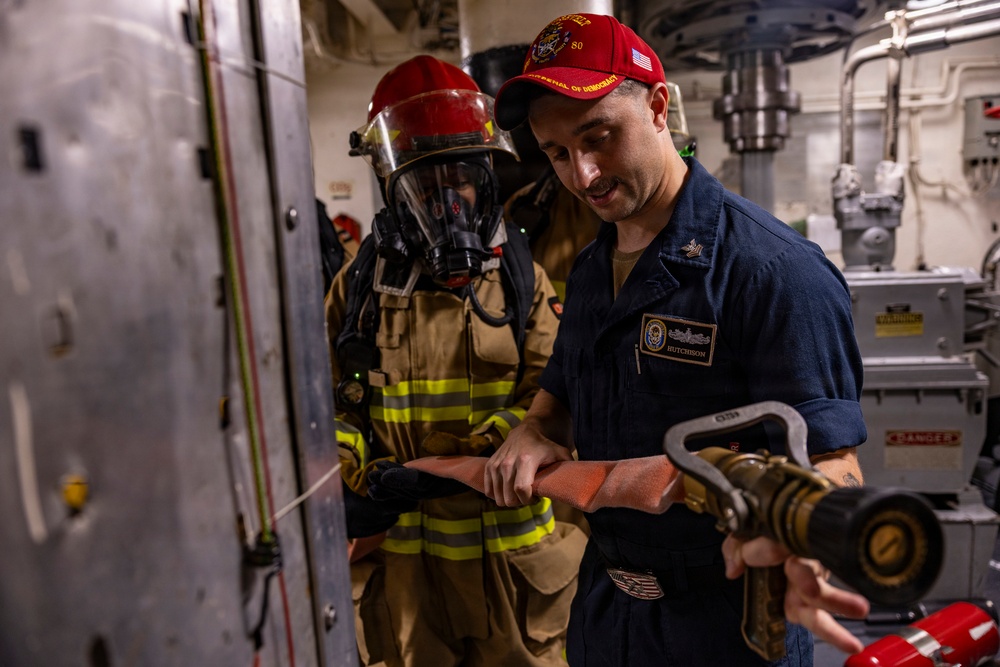 U.S. Navy Sailors Conduct DCTT Drill