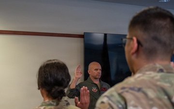 140th Wing mass re-enlistment ceremony