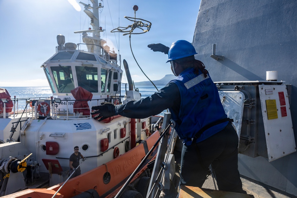 USS Roosevelt (DDG 80) Makes Port Visit To Souda Bay
