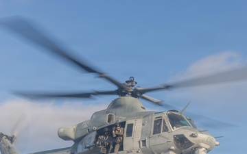 QUART 26.4: VMM 165, HMLA 169, HMLA 267, and HMH 465 conduct deck landing qualifications aboard USS ASHLAND