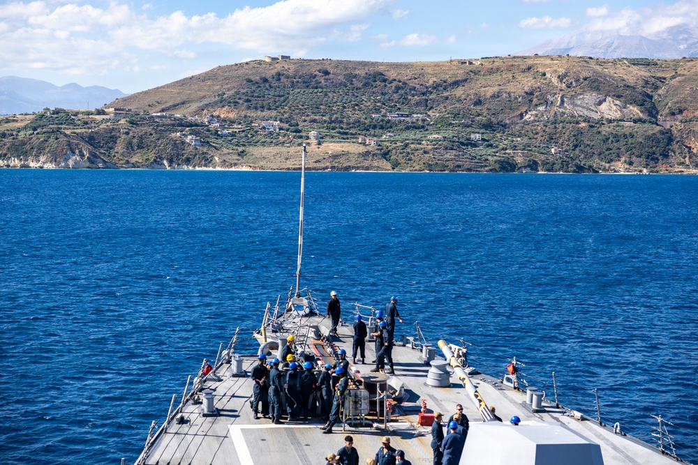 USS Roosevelt (DDG 80) Departs Souda Bay