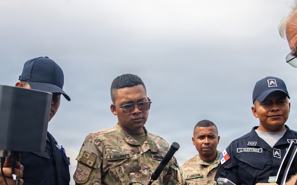 Counter-small unmanned aerial system training at PANAMAX 2026