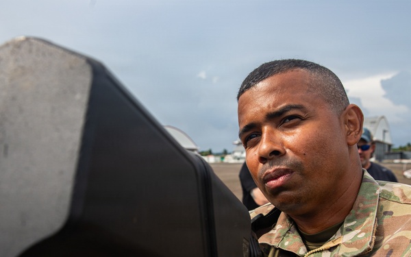 Counter-small unmanned aerial system training at PANAMAX 2026