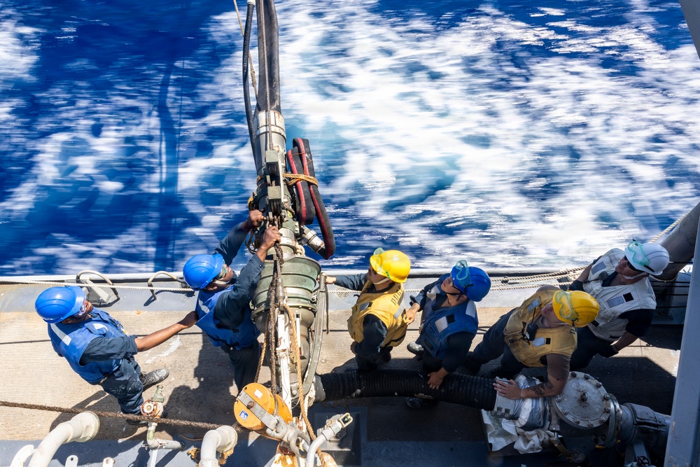 USS Roosevelt (DDG 80) Conducts RAS with USNS William McLean (T-AKE 12)