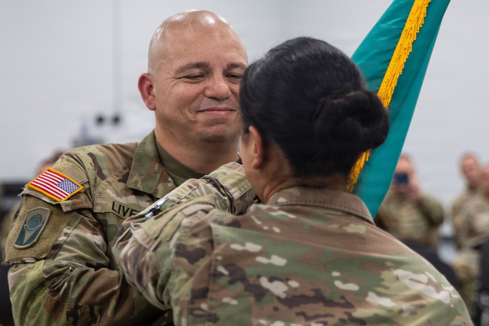 Receiving the Guidon