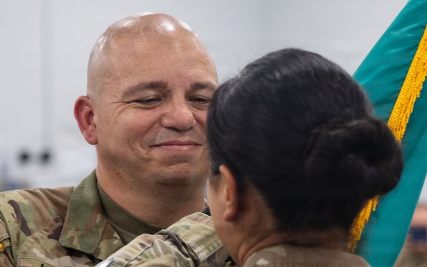 Receiving the Guidon