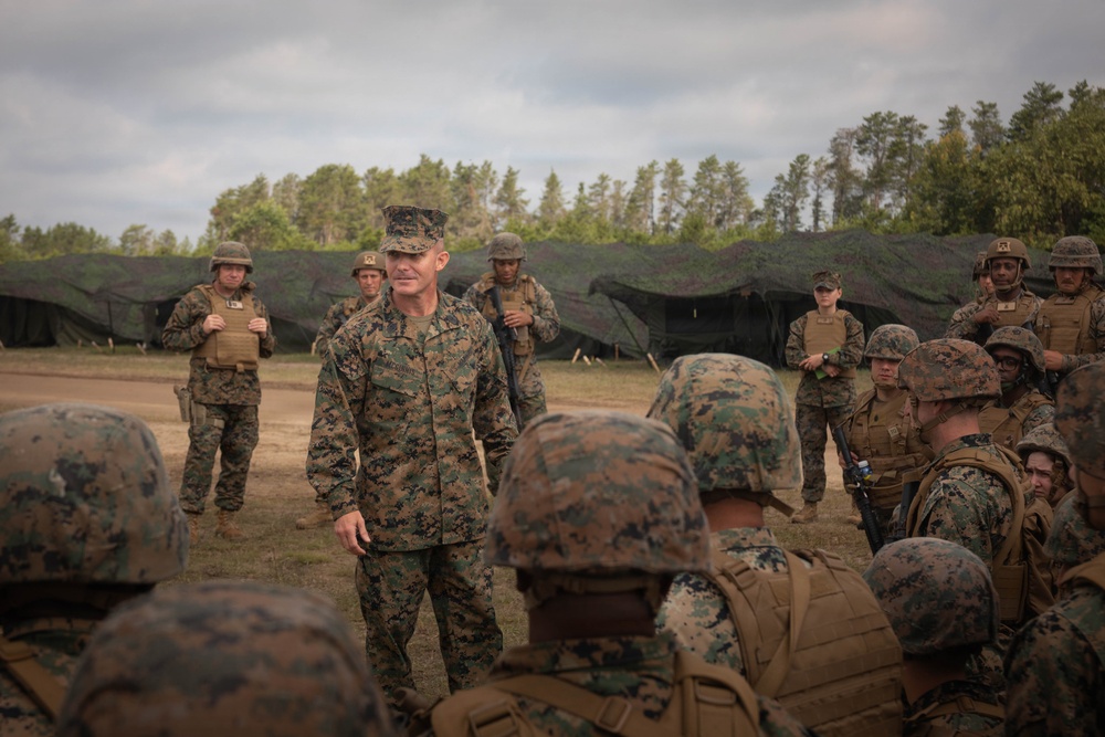 Northern Strike 26-2 | Command Senior Enlisted Leader of 4th Marine Logistics Group visits 4th Combat Readiness Regiment