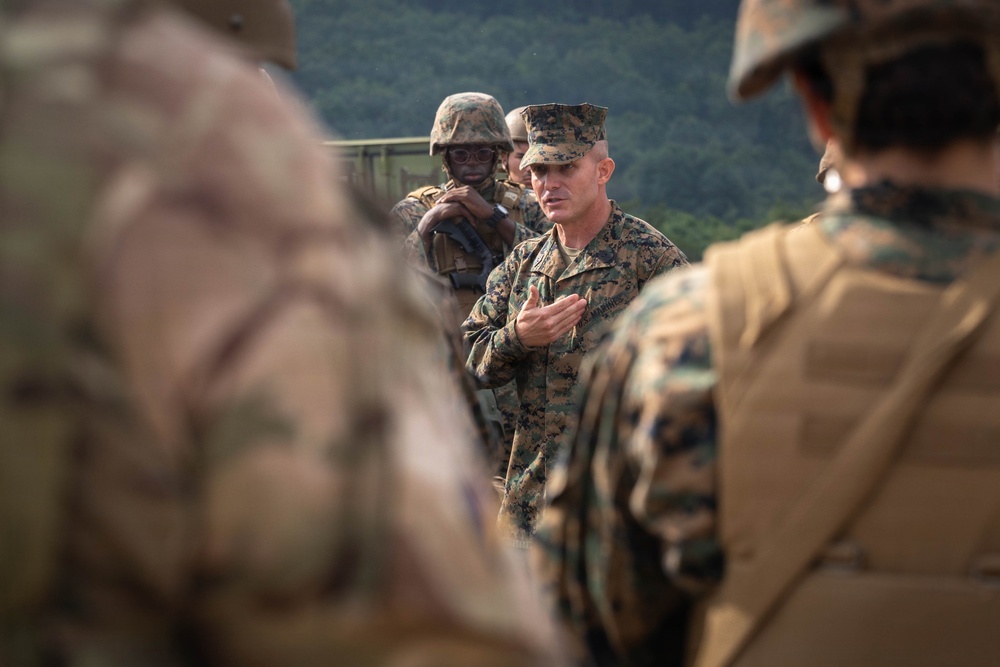 Northern Strike 26-2 | Command Senior Enlisted Leader of 4th Marine Logistics Group visits 4th Combat Readiness Regiment