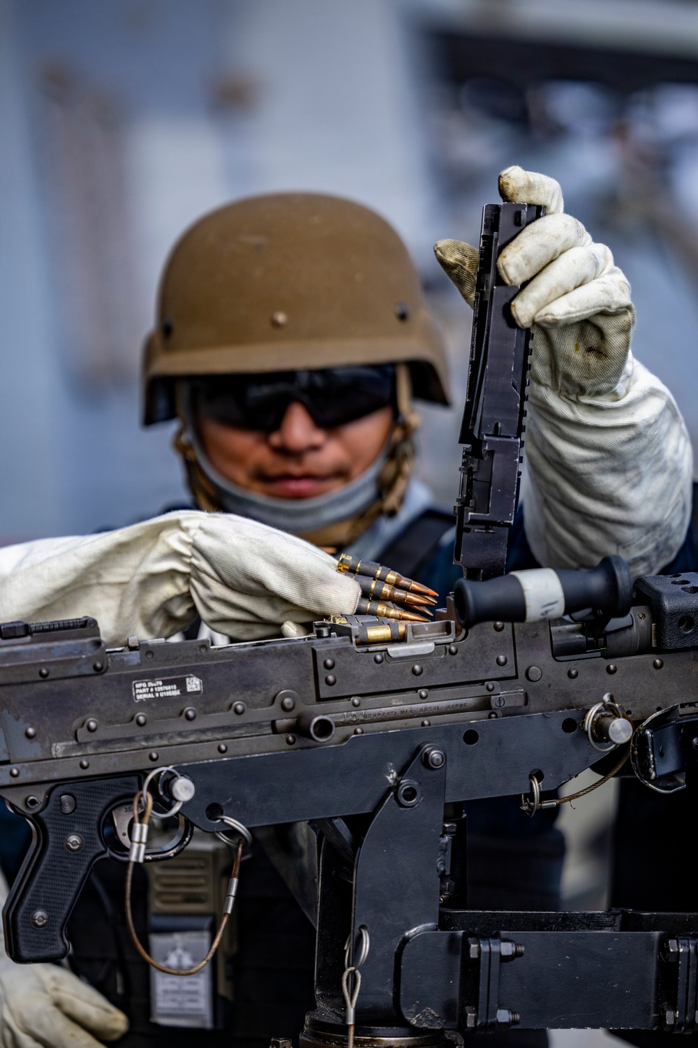 Crew Served Weapons Shoot Aboard USS Roosevelt (DDG 80)