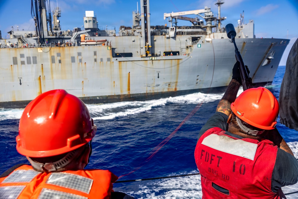 USS Roosevelt (DDG 80) RAS With USNS William McLean (T-AKE 12)