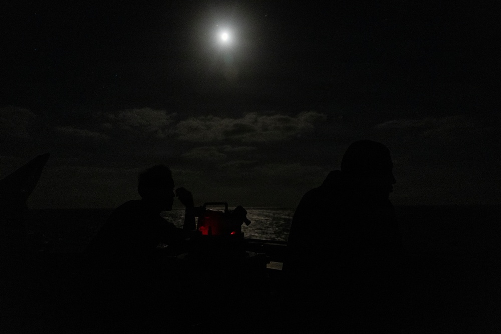 USS Roosevelt (DDG 80) At Night