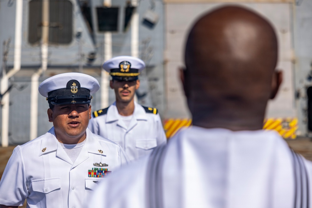 Division In The Spotlight: Dress Whites Inspection