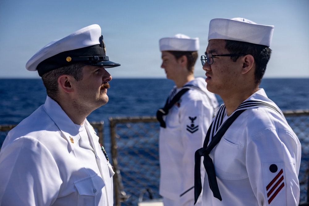 Division In The Spotlight: Dress Whites Inspection