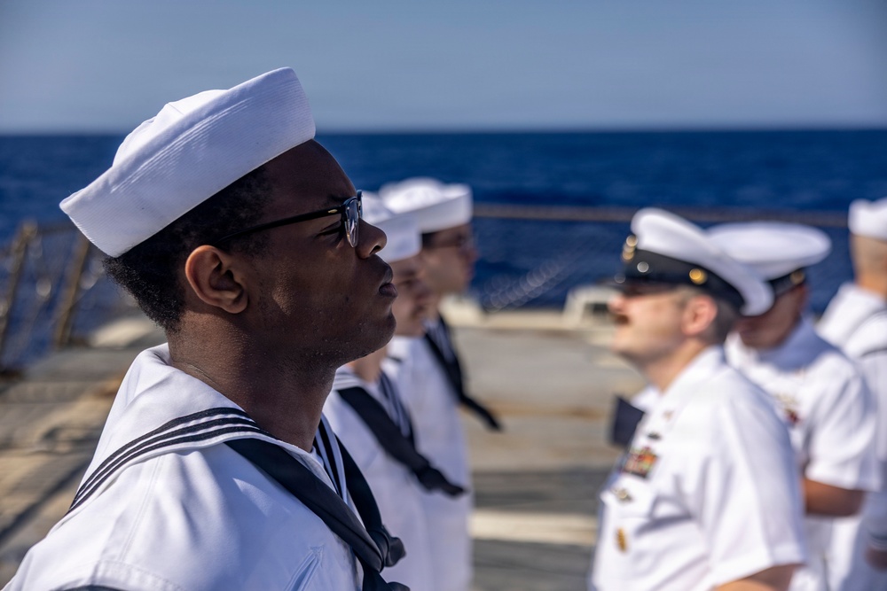Division In The Spotlight: Dress Whites Inspection