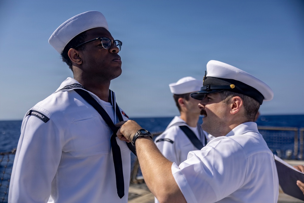 Division In The Spotlight: Dress Whites Inspection