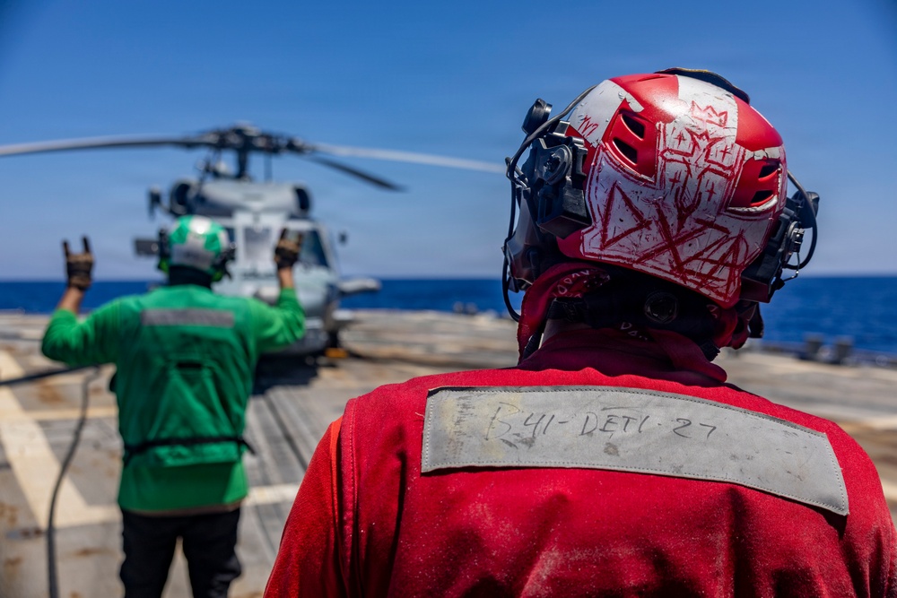 Flight Quarters With (HSM) 79 Aboard USS Roosevelt (DDG 80)