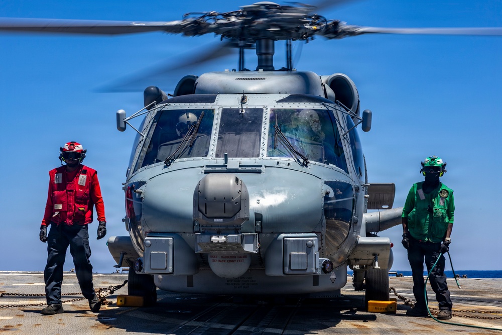 Flight Quarters With (HSM) 79 Aboard USS Roosevelt (DDG 80)
