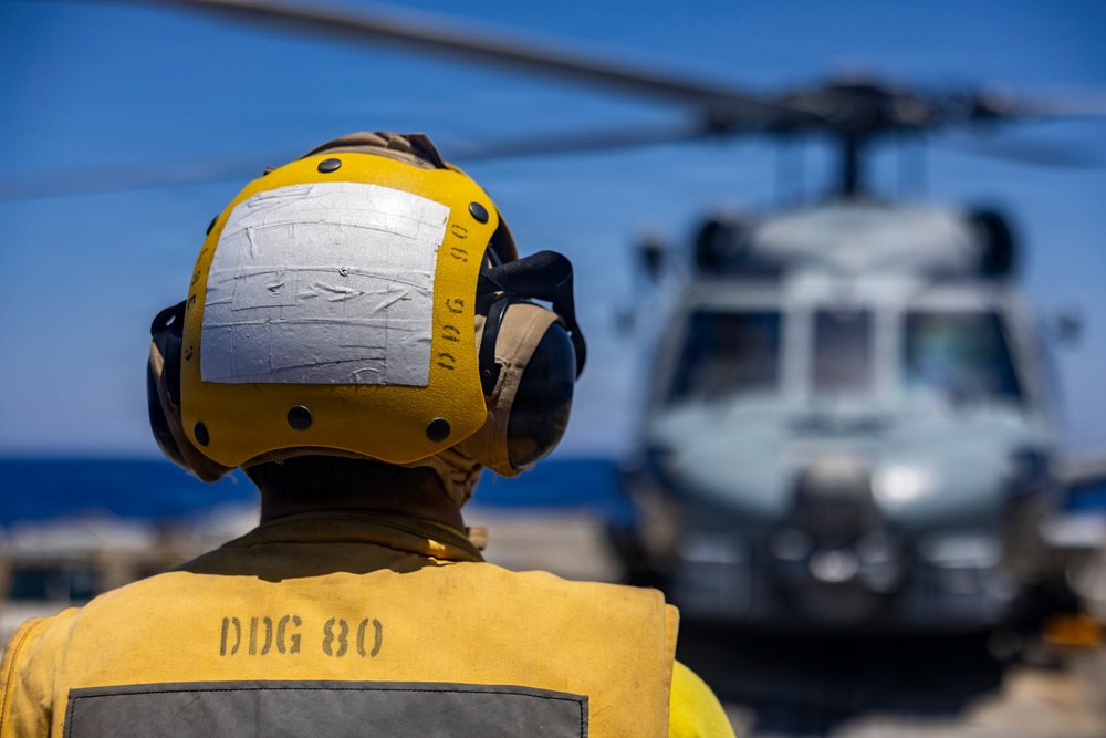 Flight Quarters With (HSM) 79 Aboard USS Roosevelt (DDG 80)